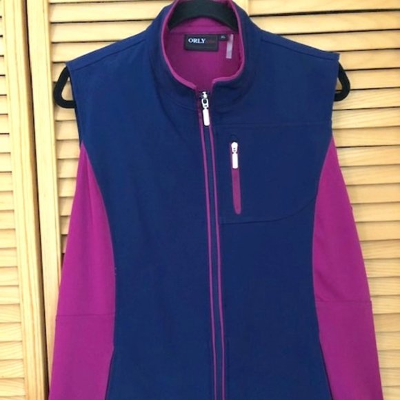 ORLY Sport Vest   Size XL    Burgundy/Navy - Picture 1 of 2
